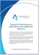 APPOSITE - Application Performance White Paper